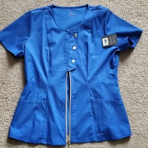 Jaanuu Royal Blue Scrub Top